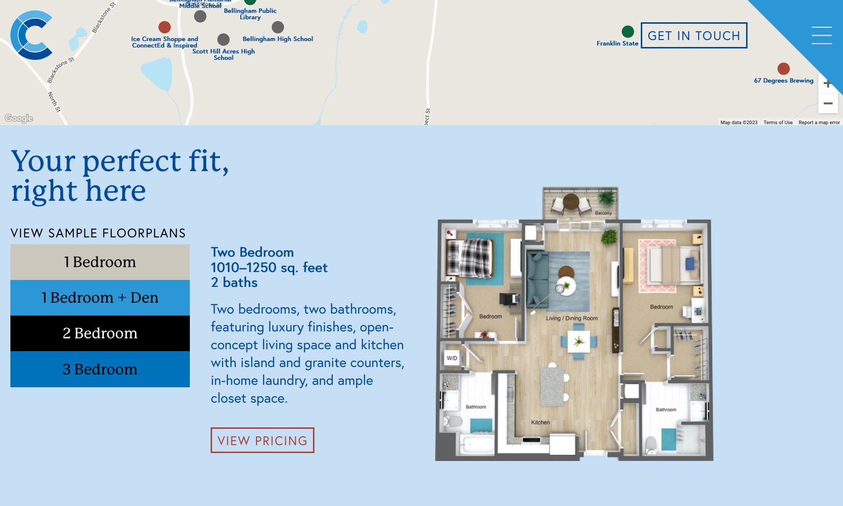 The Curtis Apartments - Interactive Floor Plan