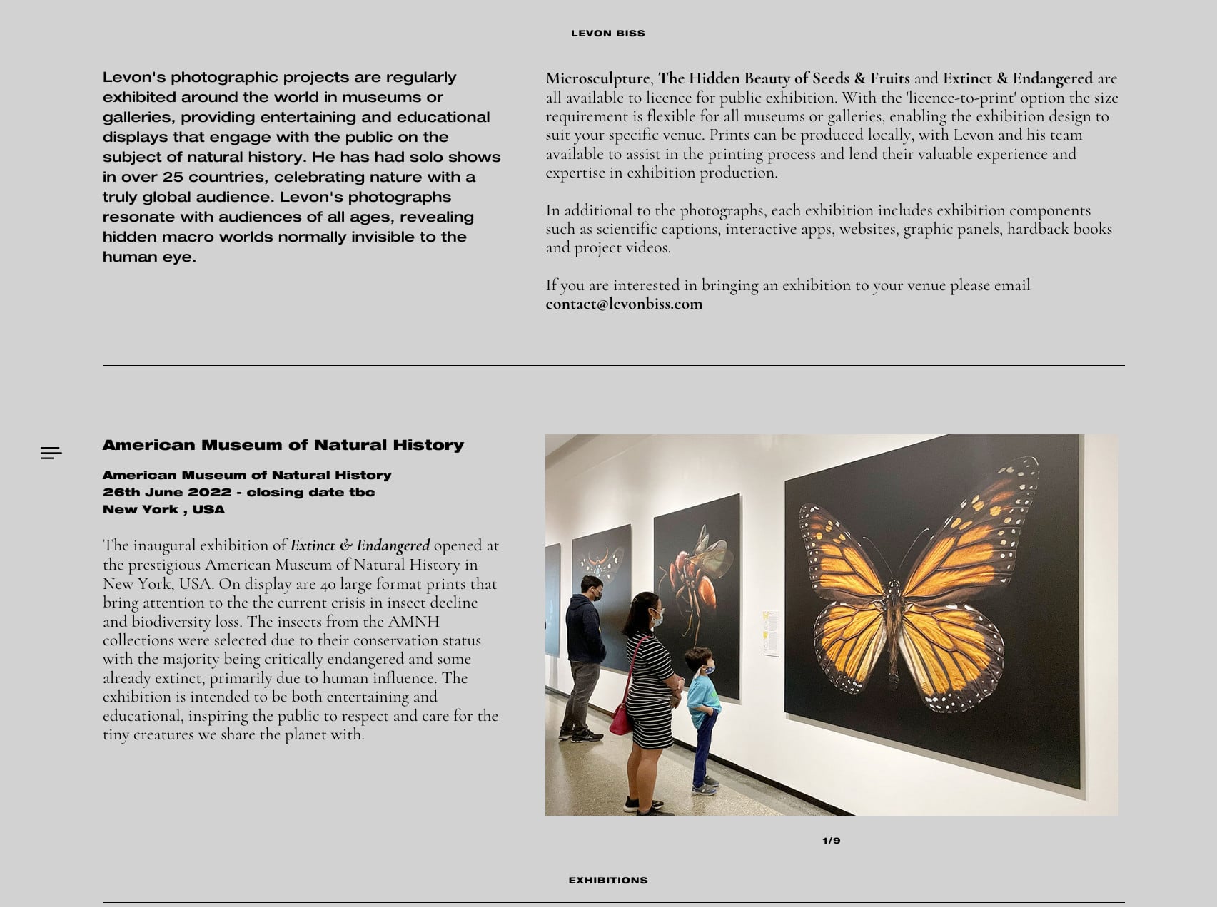 Exhibitions - Levon Biss