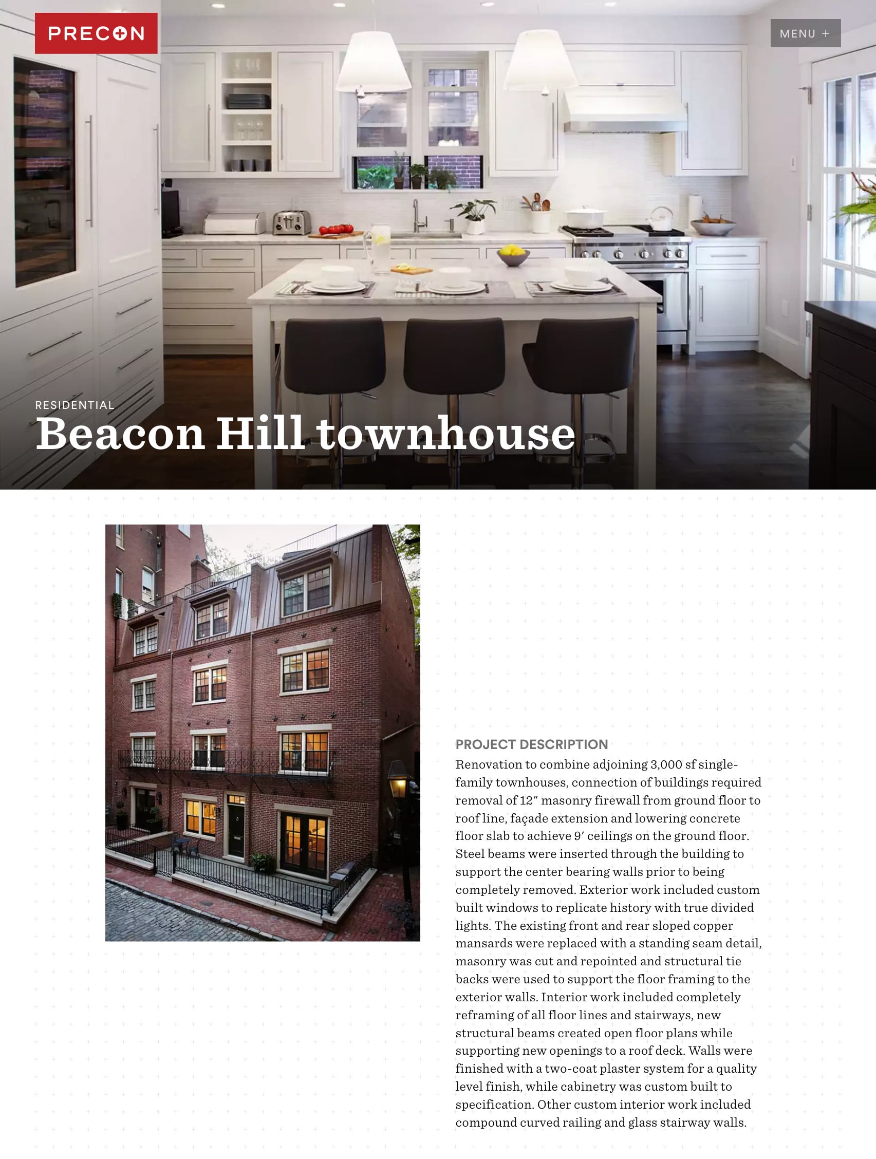 Precon - Beacon Hill Townhouse